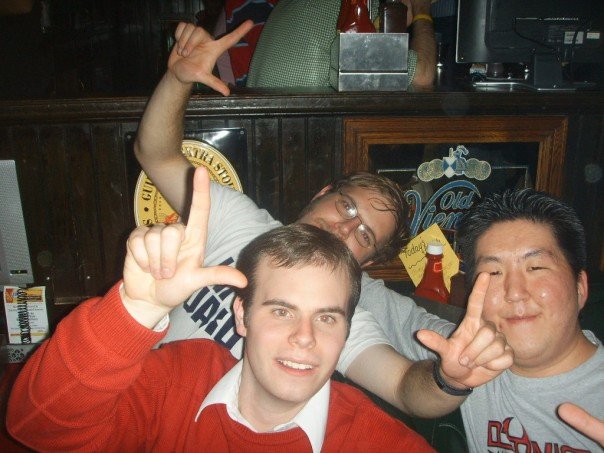 Zach Martz and a few of his college friends - also known as the Legends!